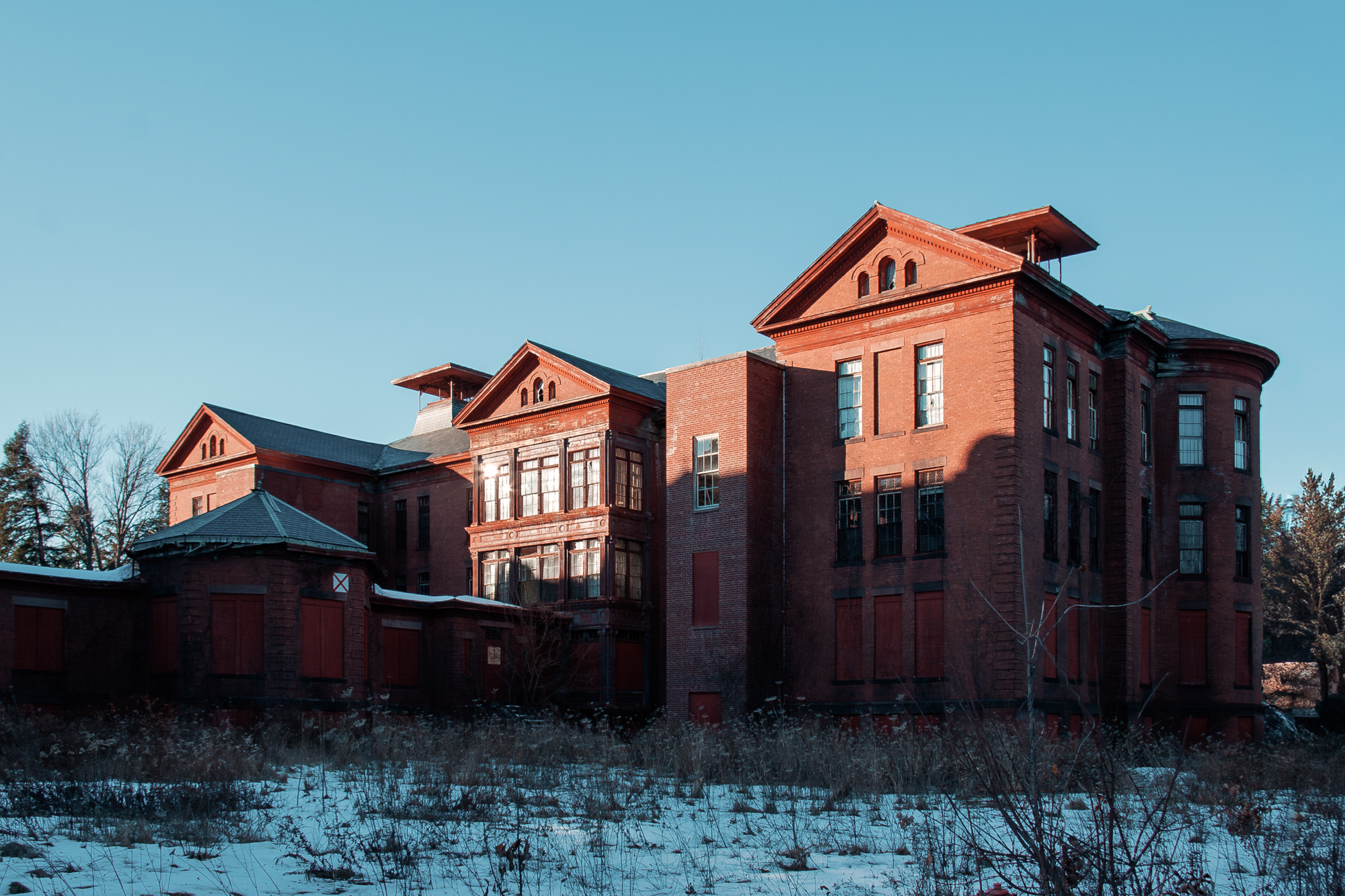 Northampton State Hospital main building north wing (north infirmary).