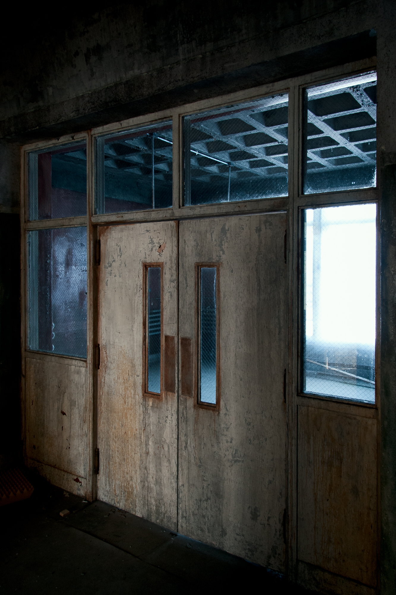 Inside the Northampton State Hospital main building north wing (north infirmary).
