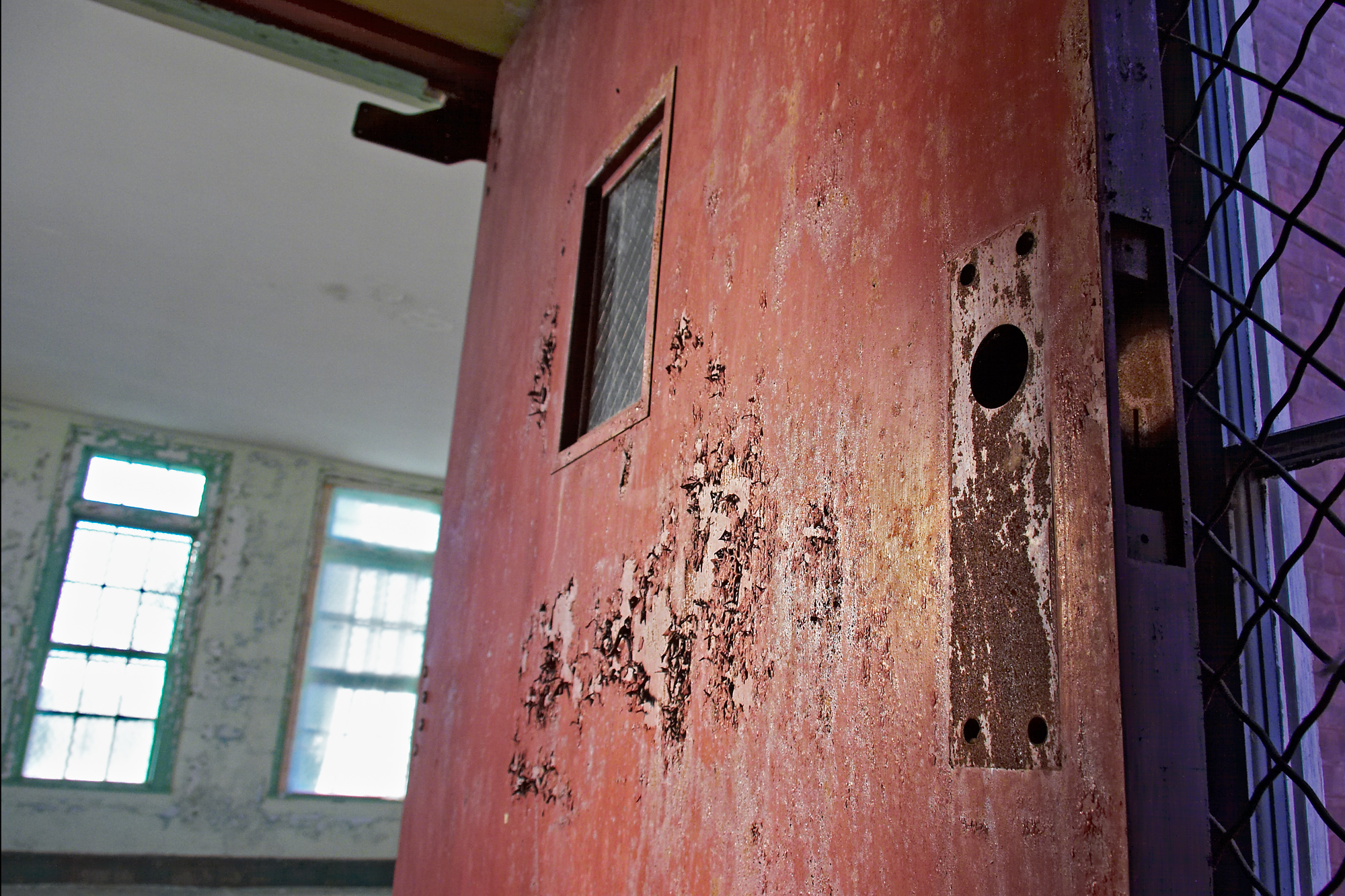Inside the Northampton State Hospital main building north wing (north infirmary).