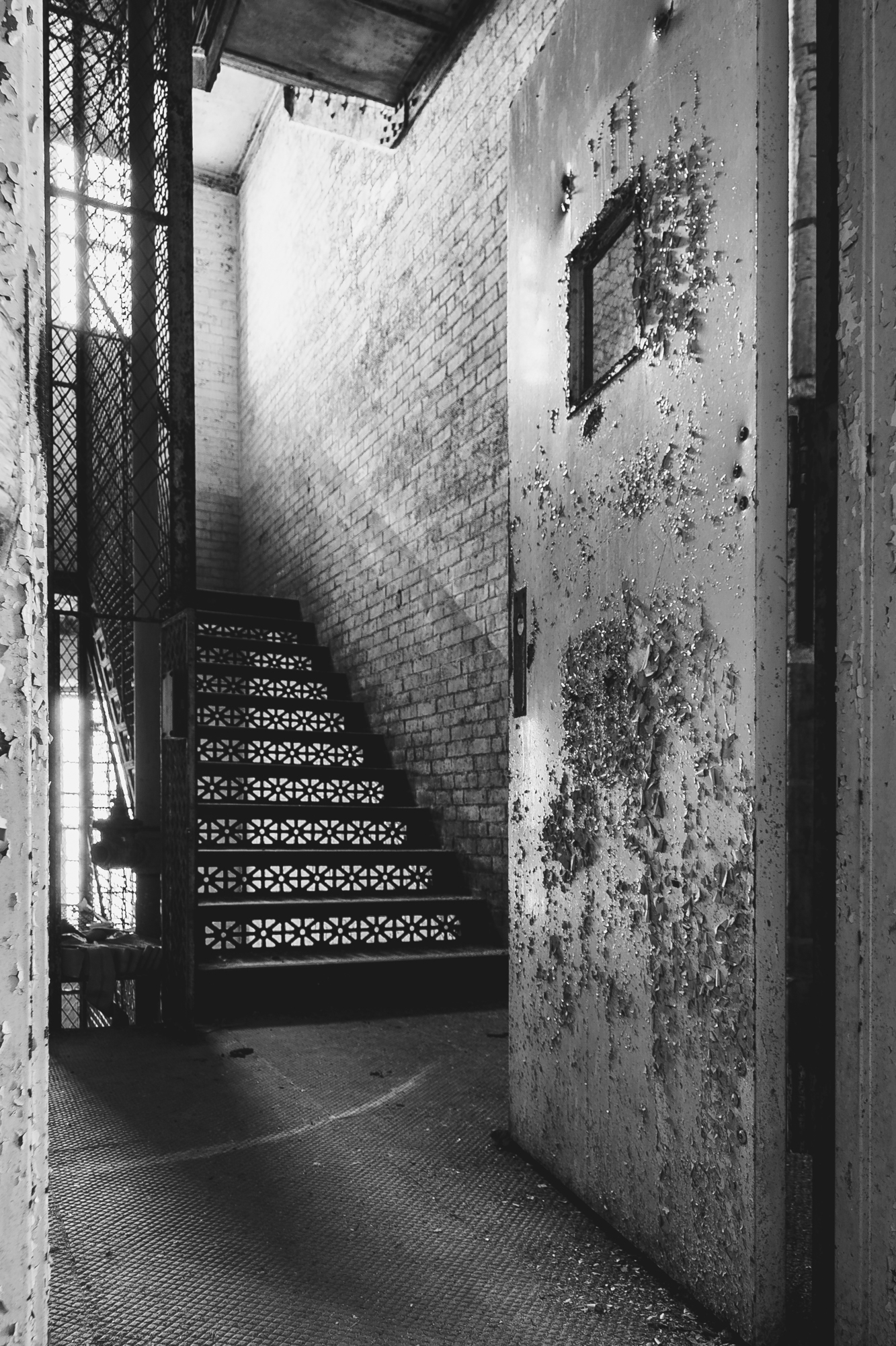Stairwell at Northampton State Hospital