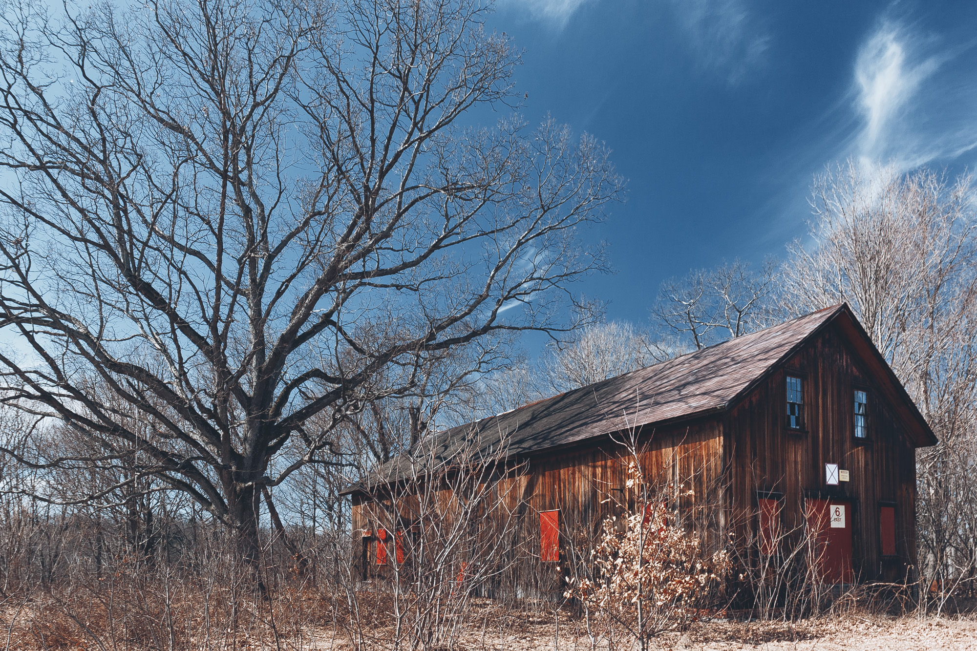 Red barn at Northampton State Hospital