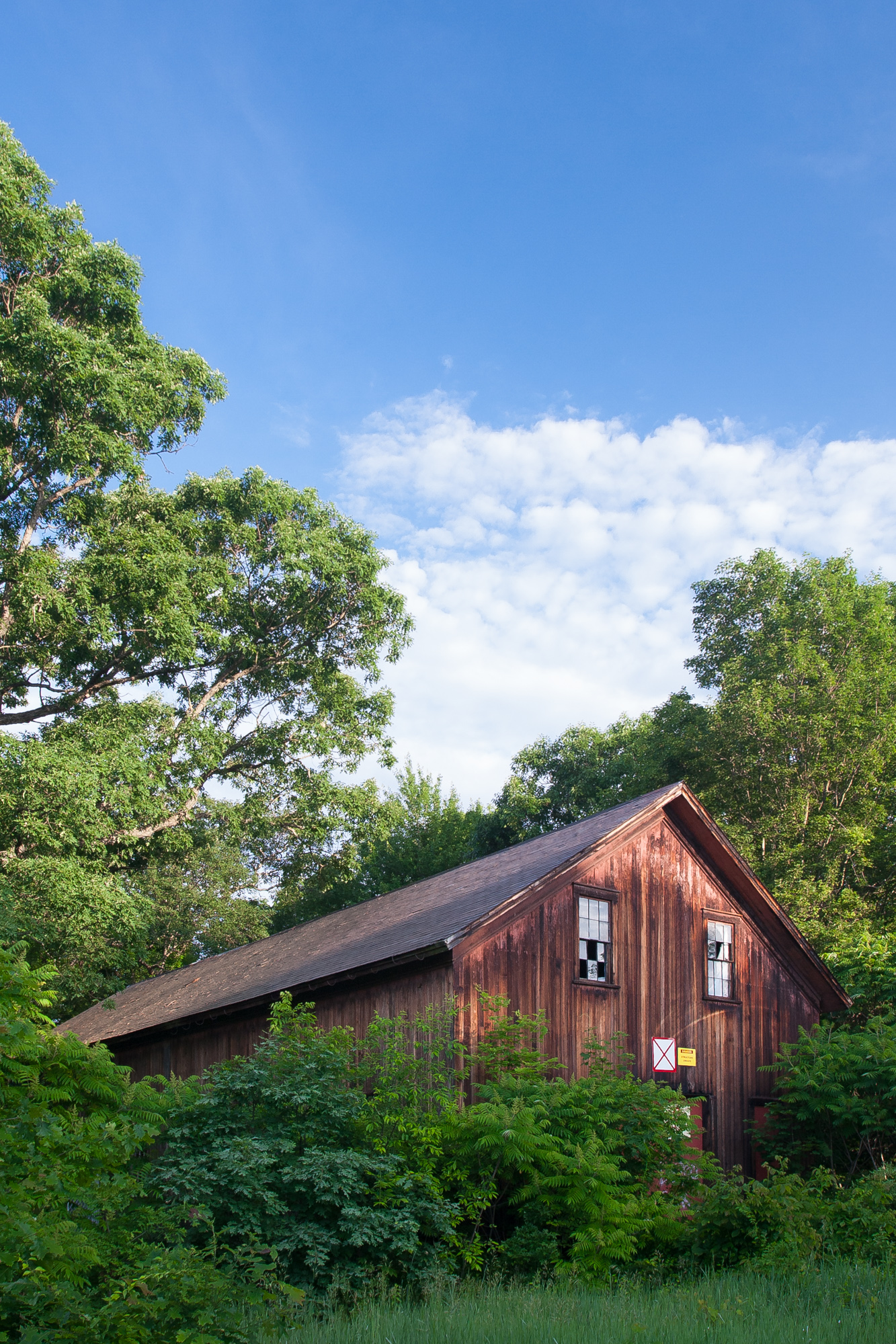 Red barn at Northampton State Hospital