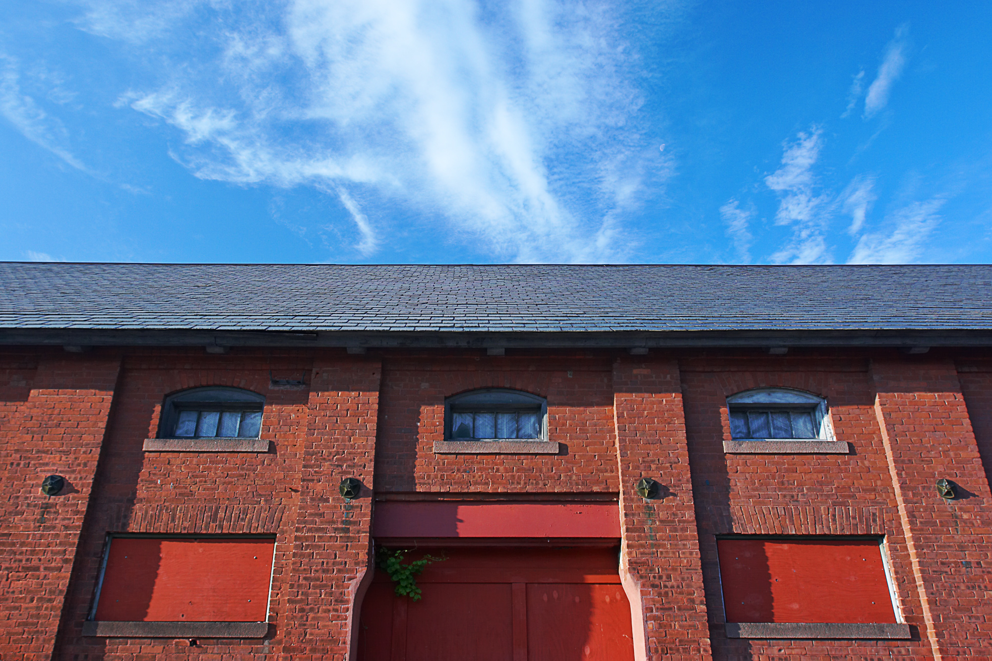 Horse barn and grounds shop at Northampton State Hospital