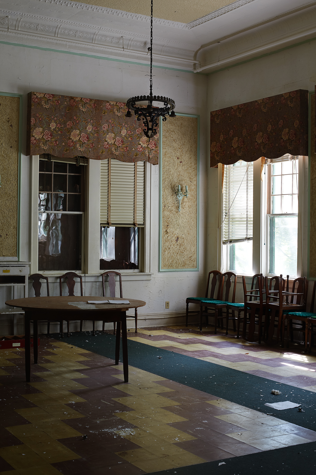 Dining room of the Adler Hotel.