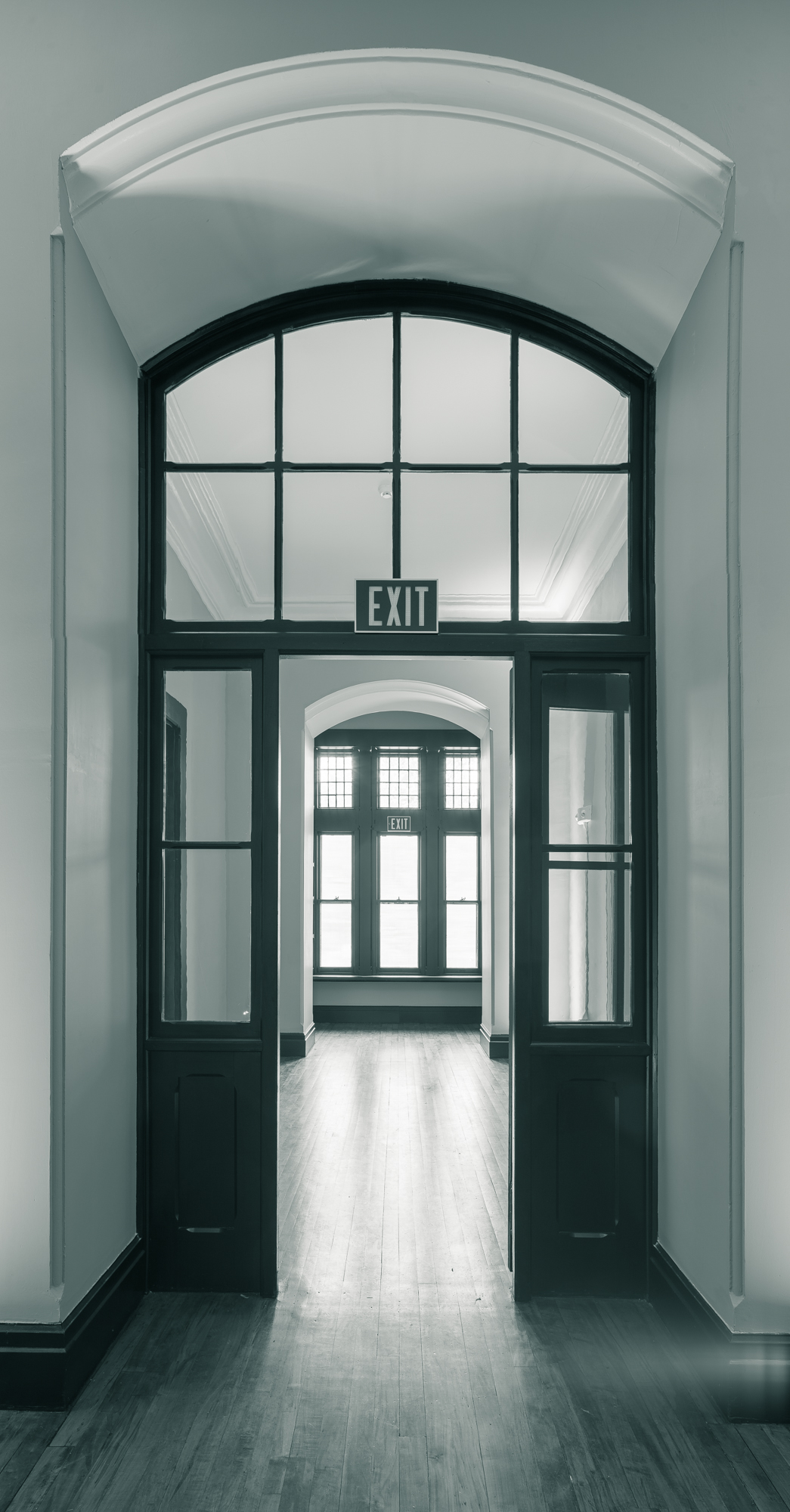 Renovated doorway at Buffalo State Hospital