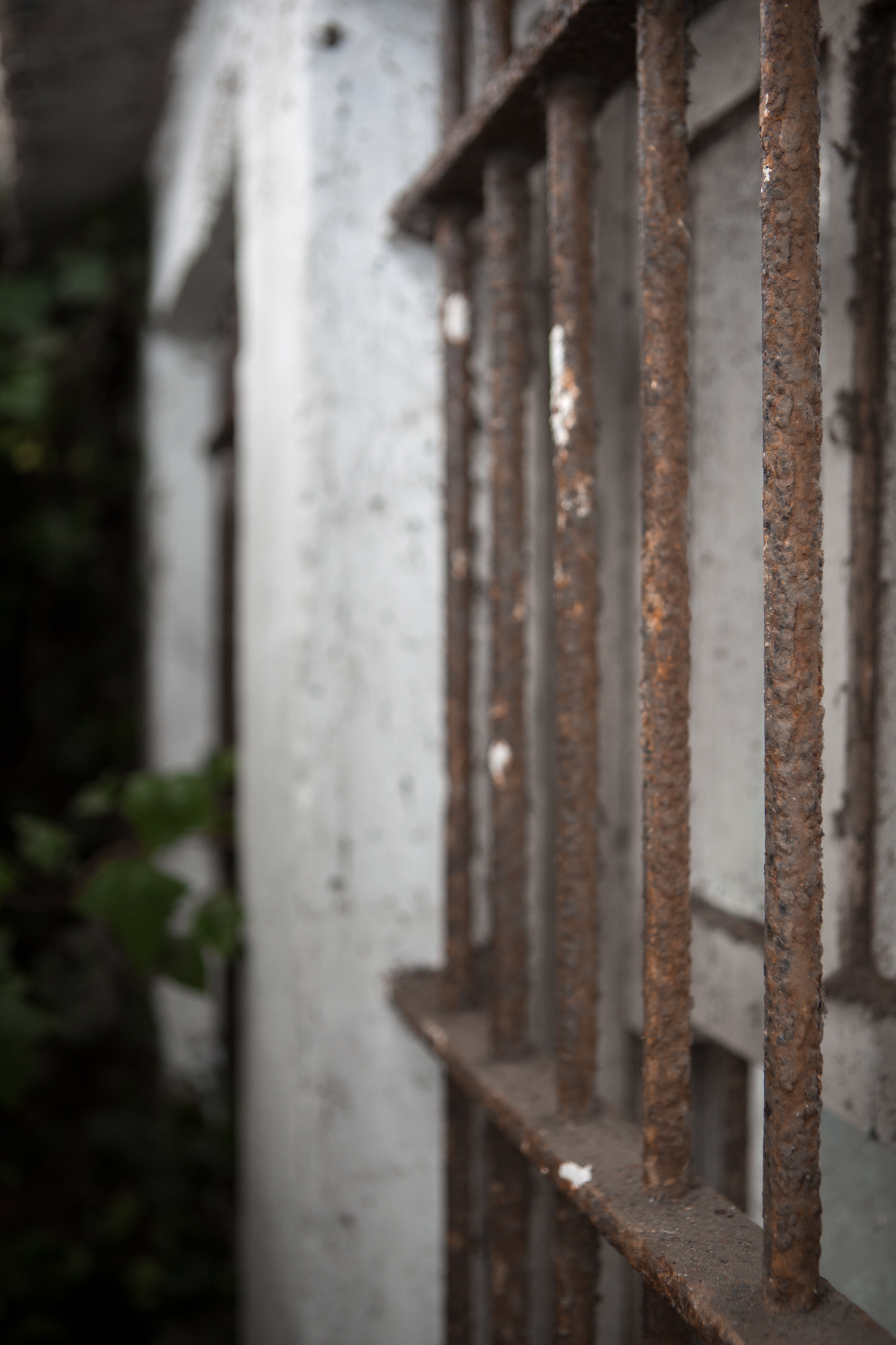 Rusted bars at Alcatraz Federal Penitentiary