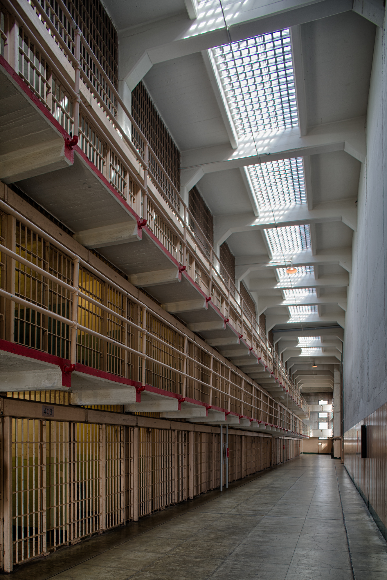 Cellblocks at Alcatraz Federal Penitentiary