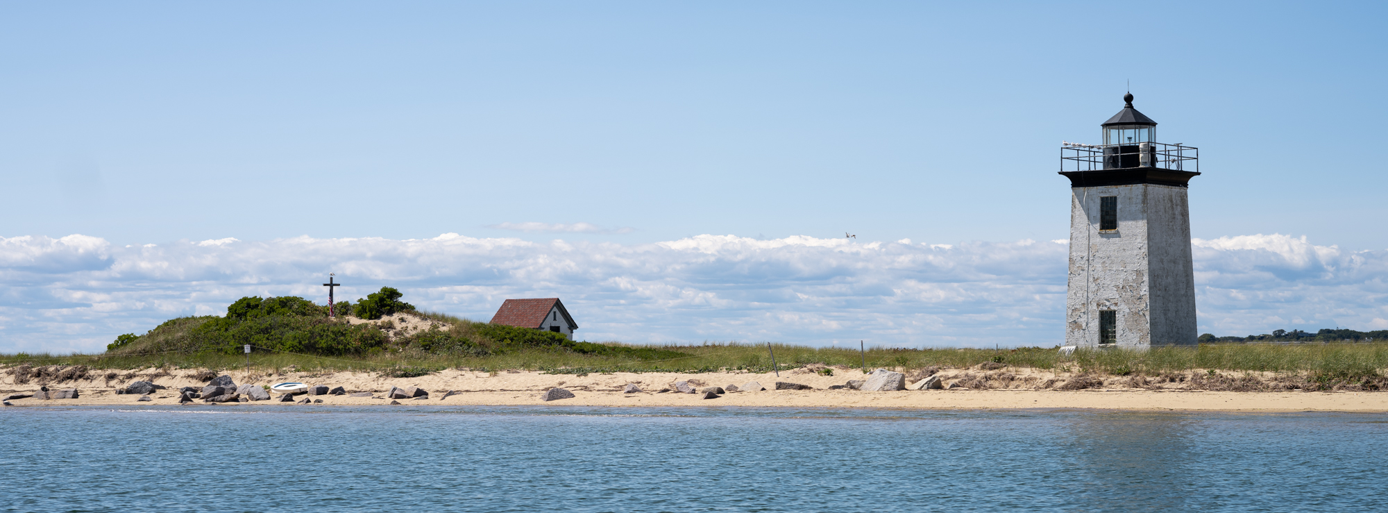 Image of Long Point Lighthouse in Provincetown, Massachusetts mid-day.