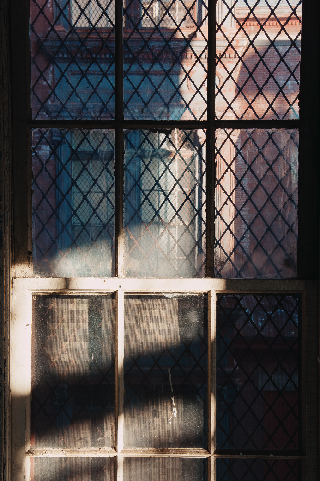 Inside the Northampton State Hospital main building north wing (north infirmary).