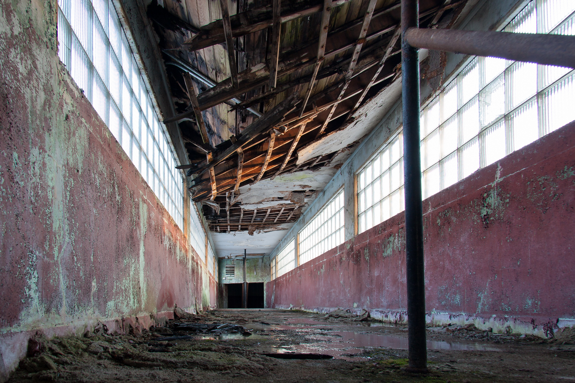 Brdige to the cafeteria at Northampton State Hospital