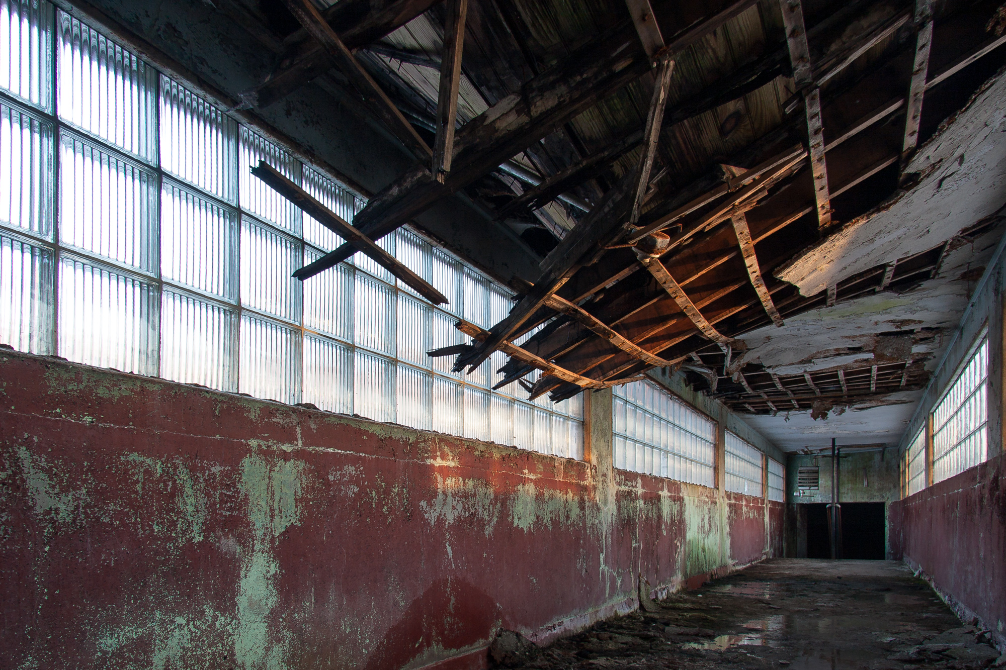 Brdige to the cafeteria at Northampton State Hospital