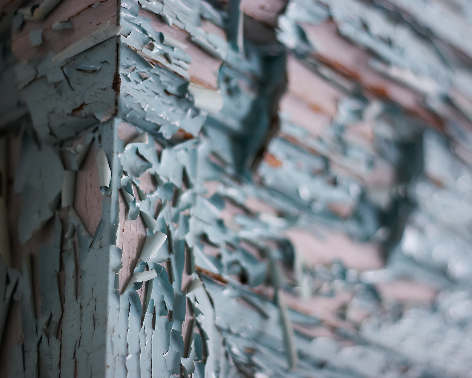 Peeling paint at Northampton State Hospital