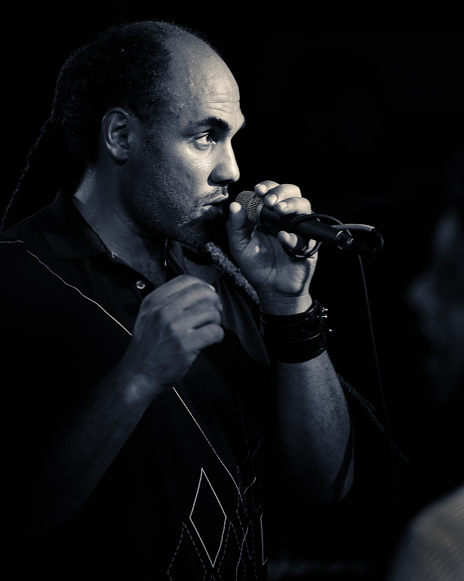 Eliott Martin, former lead singer of John Brown's Body, at the Welfleet Beachcomber July 30, 2010.