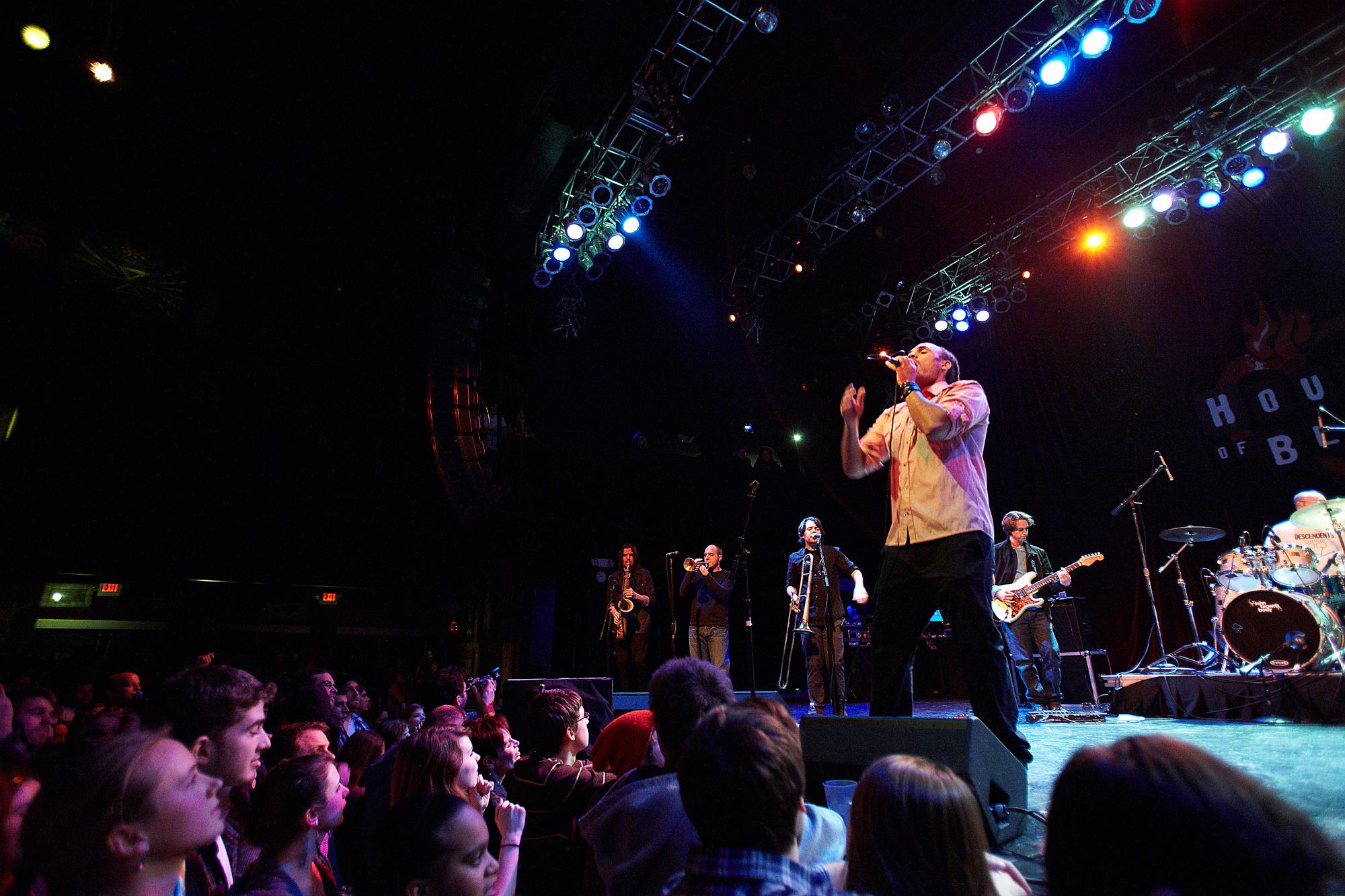 Eliott Martin, former lead singer of John Brown's Body, performs at the House of Blues in Boston, MA.
