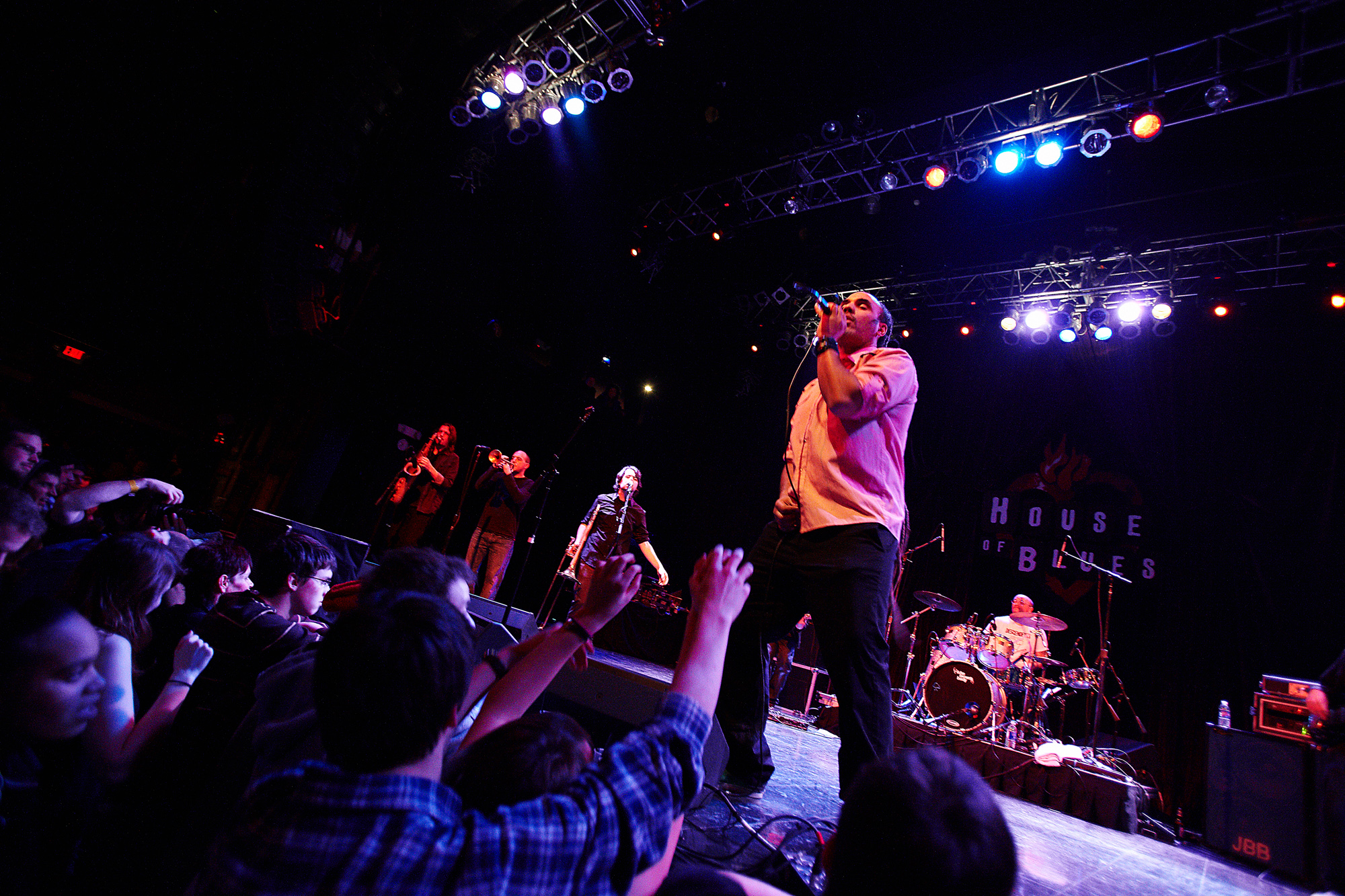 Eliott Martin, former lead singer of John Brown's Body, performs at the House of Blues in Boston, MA.