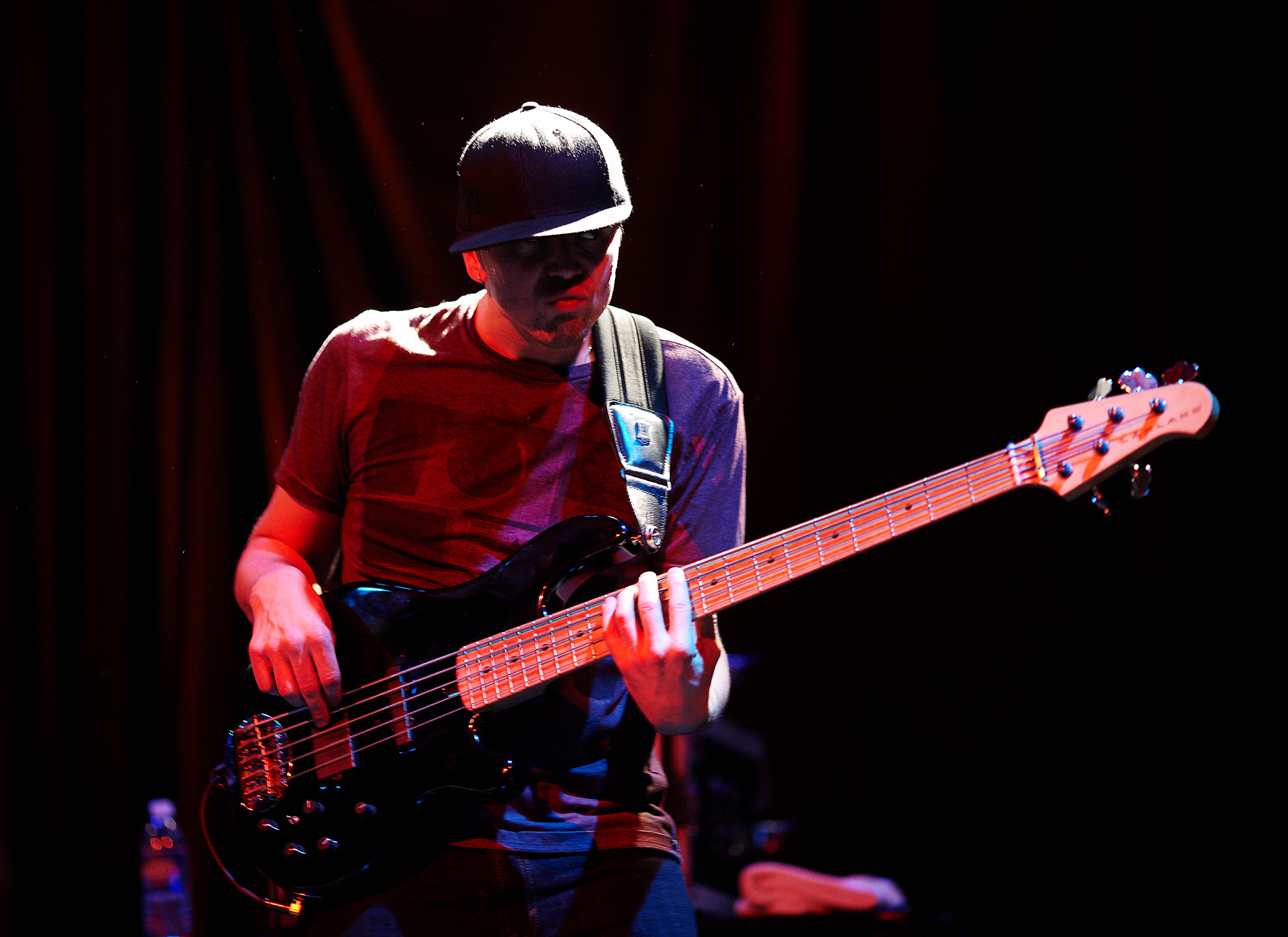 Bassist for John Brown's Body performs at the House of Blues in Boston, MA January 21, 2011.