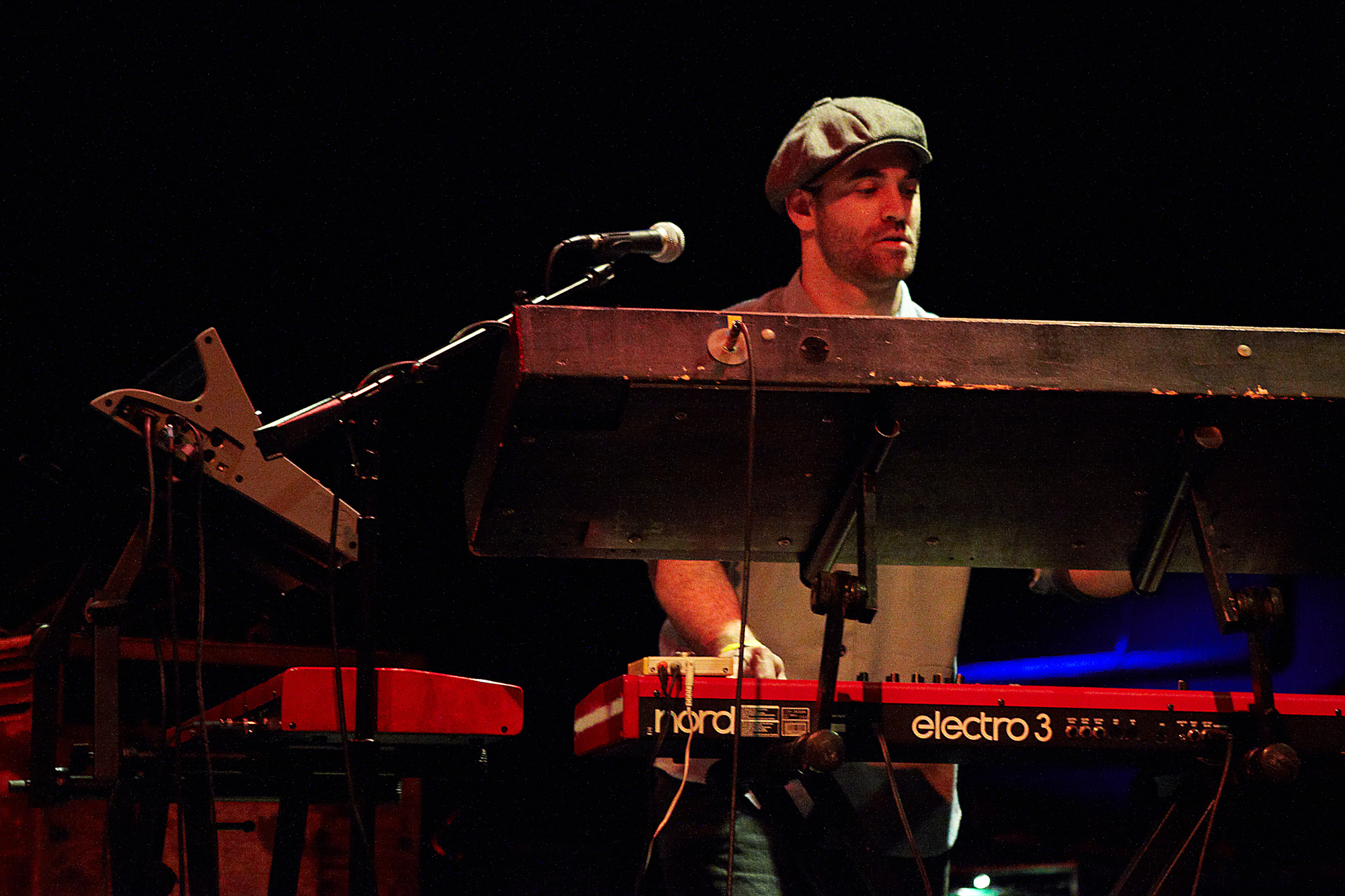 Keyboardist for John Brown's Body performs at the House of Blues in Boston, MA January 21, 2011.