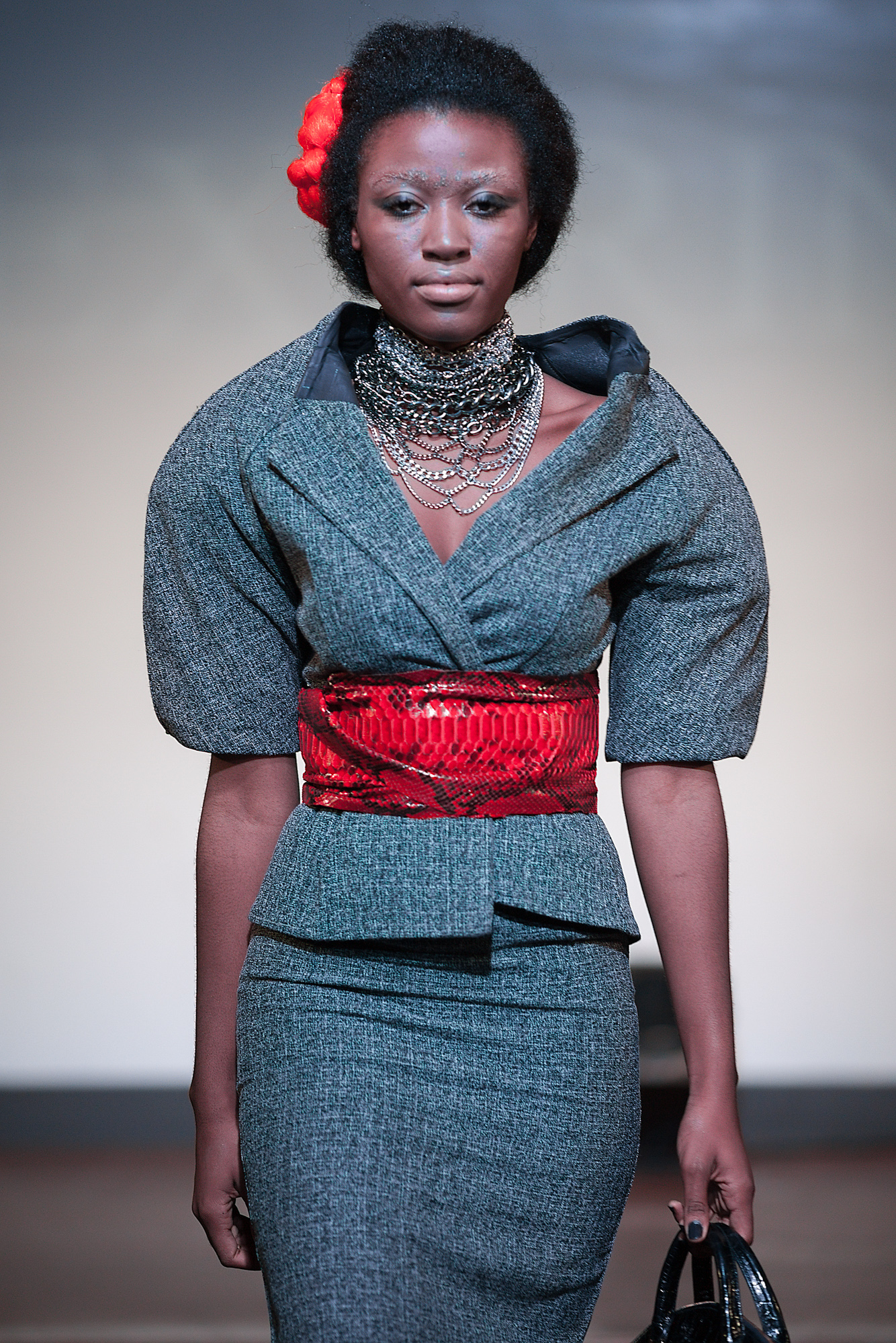 Model showing off DH Studios 2012 collection.