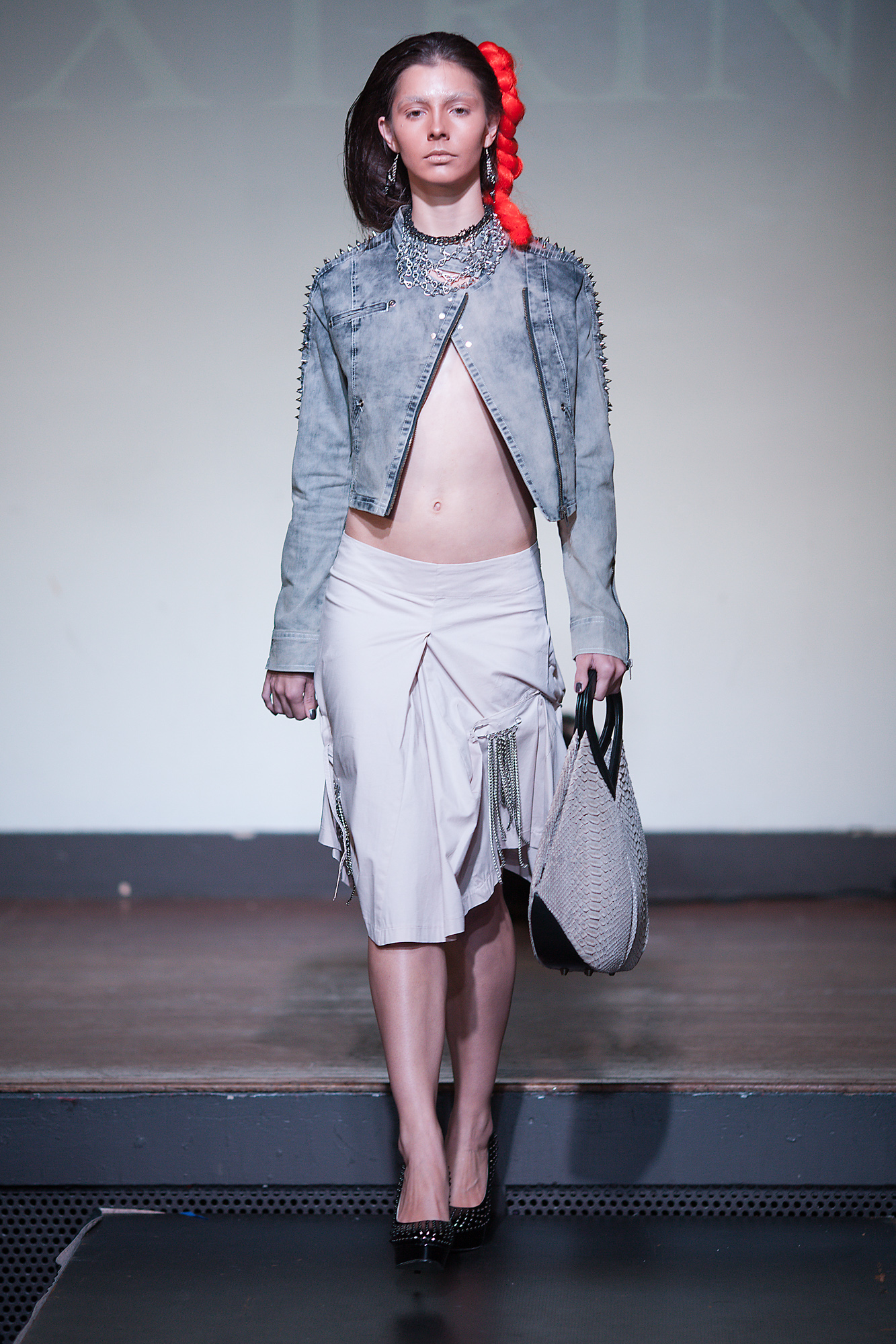 Model showing off DH Studios 2012 collection.