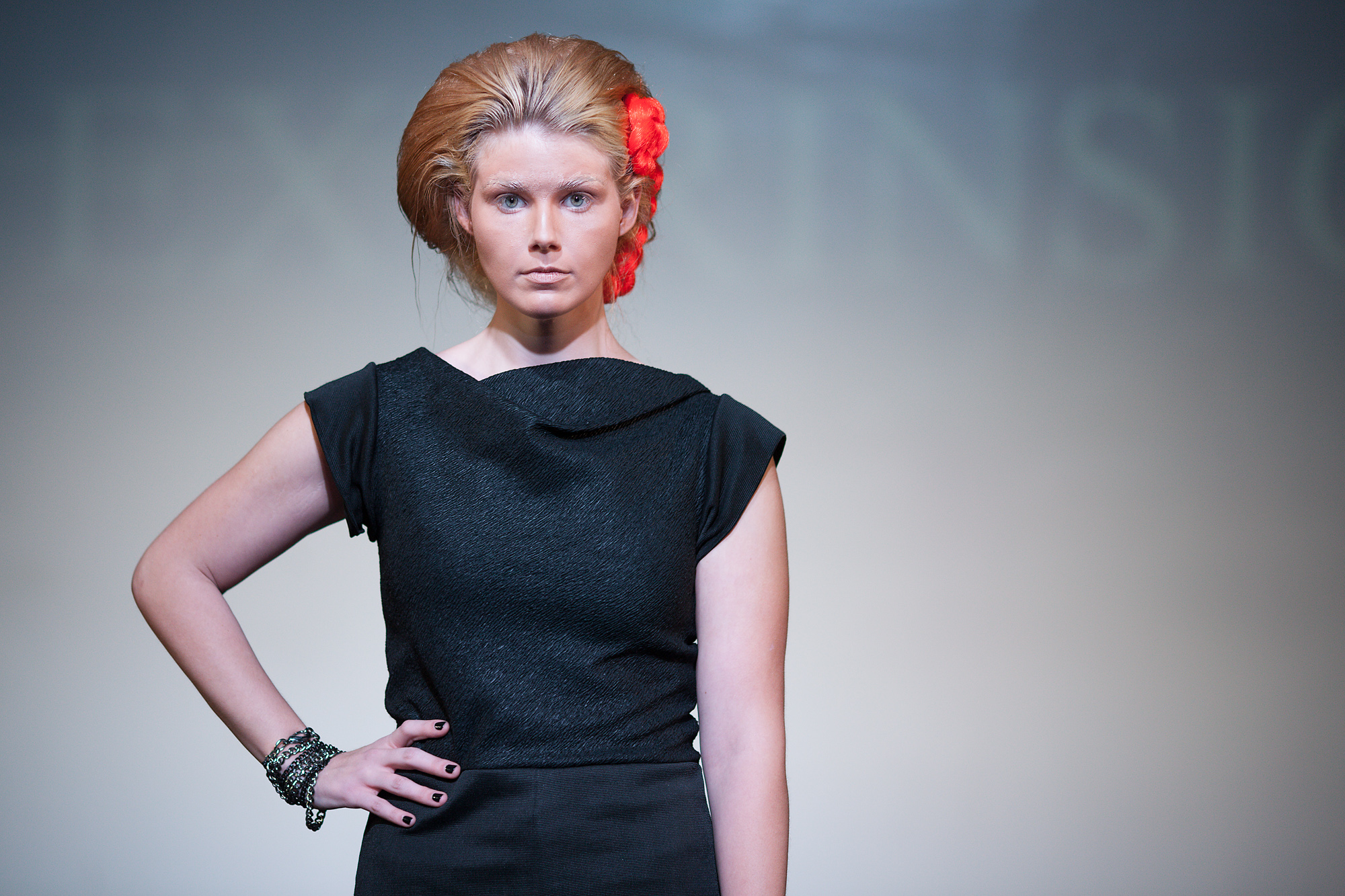 Model showing off DH Studios 2012 collection.