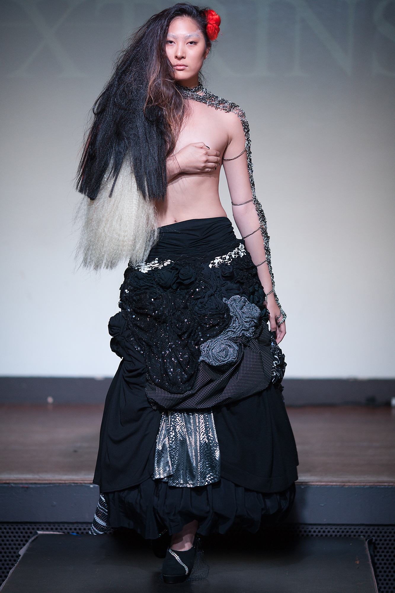Model showing off DH Studios 2012 collection.