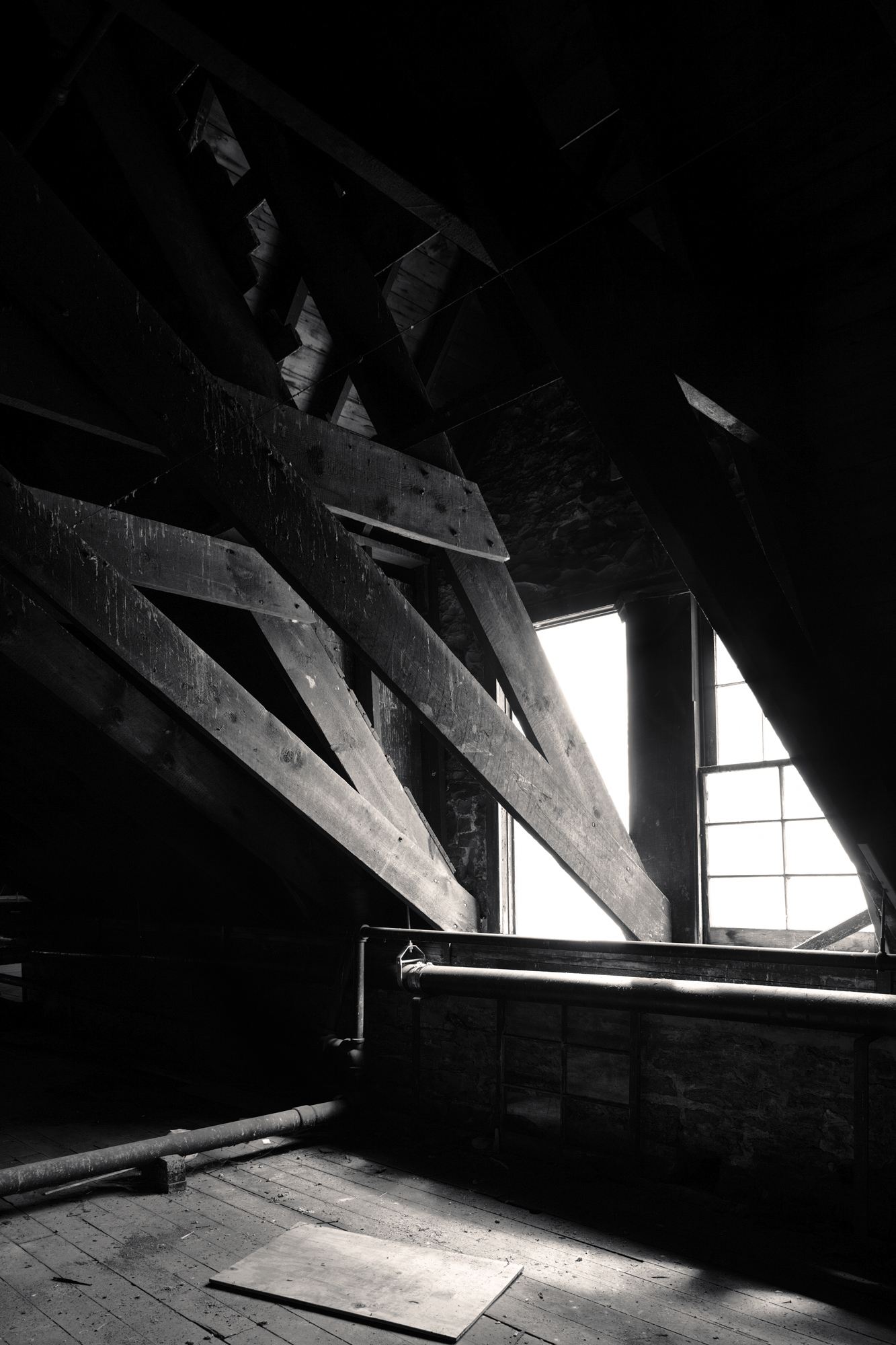Attic of Buffalo State Hospital