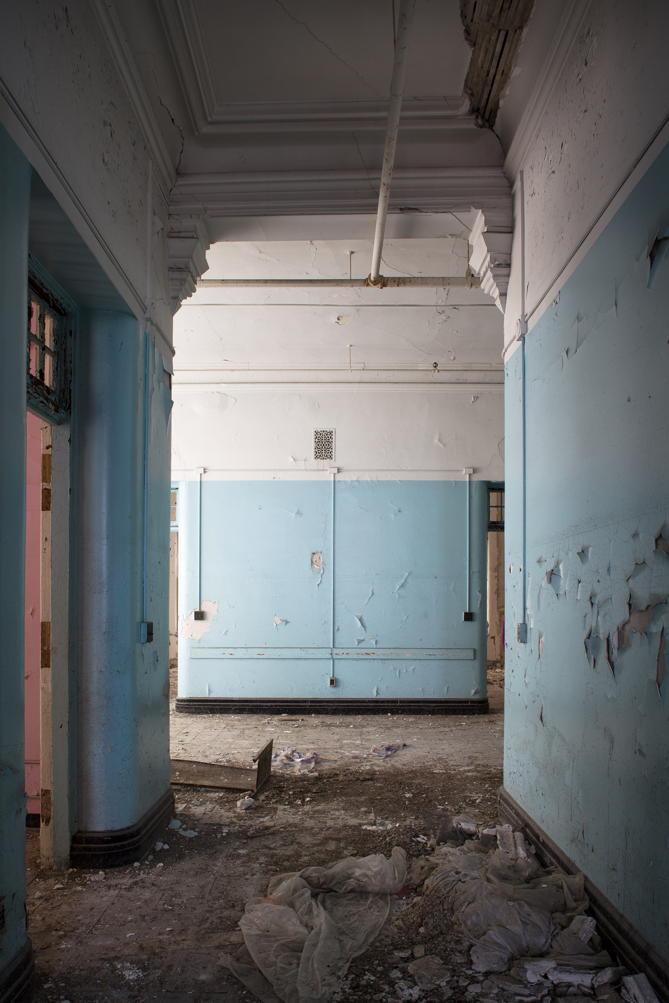 Hallway at Buffalo State Hospital