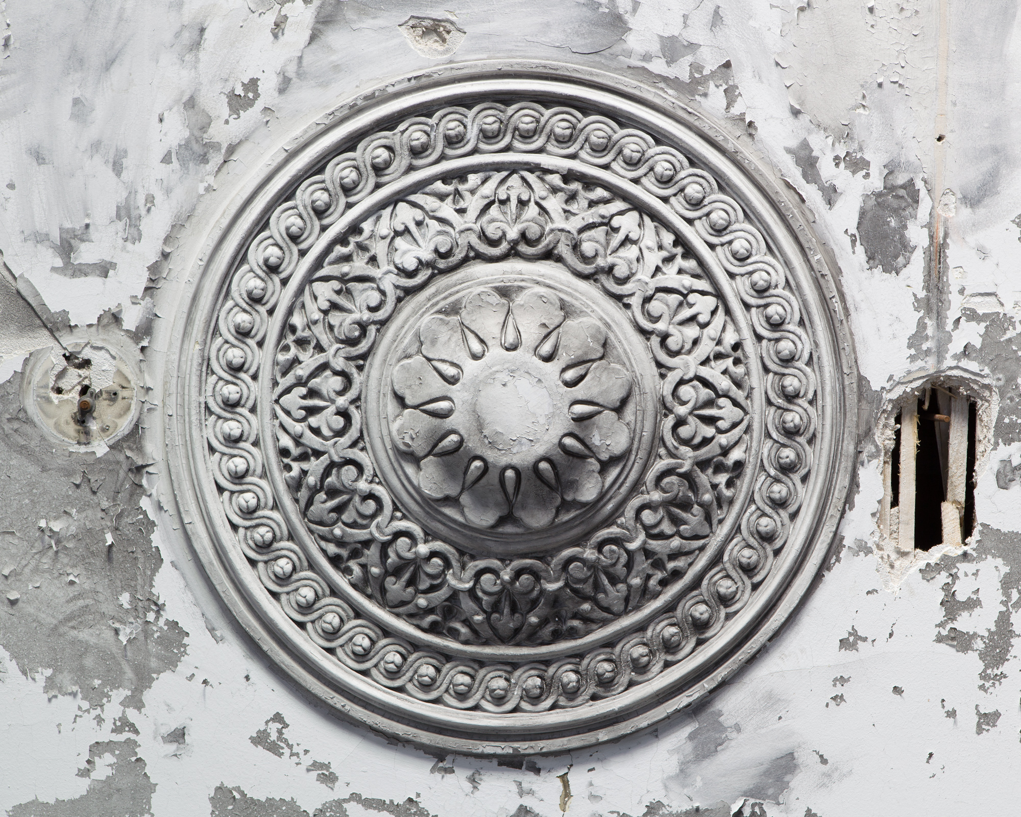 Ceiling Medallion at Buffalo State Hospital.