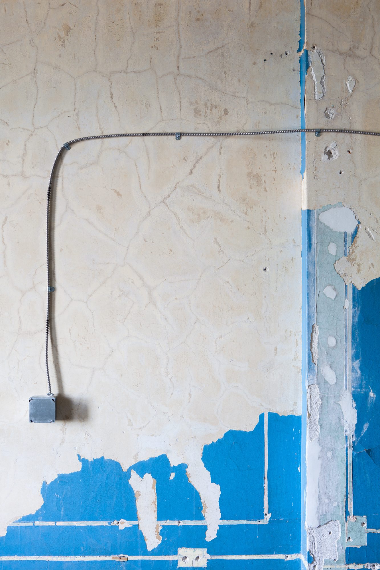 Electrical conduit at Buffalo State Hospital.