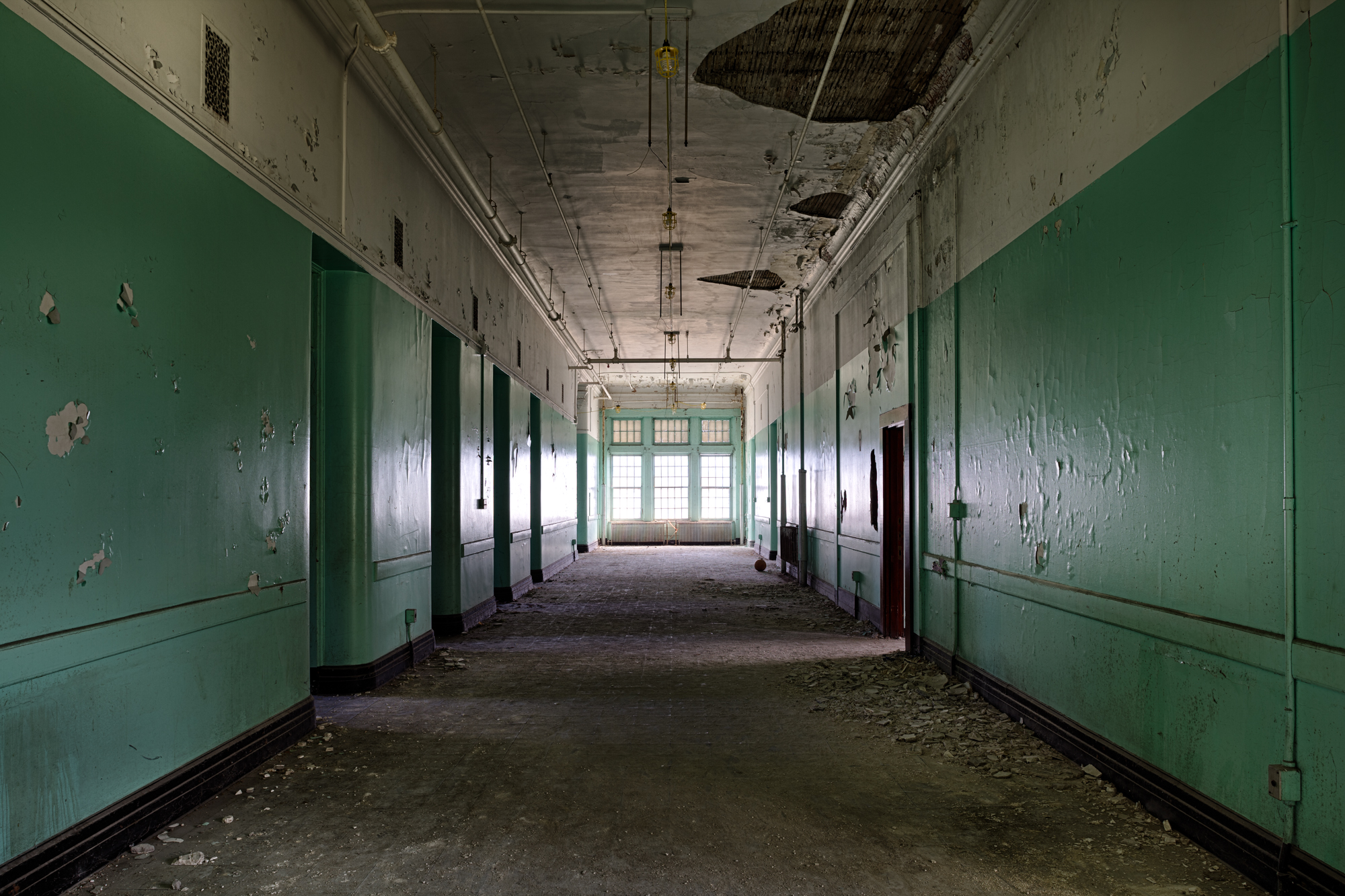 Hallway at Buffalo State Hospital