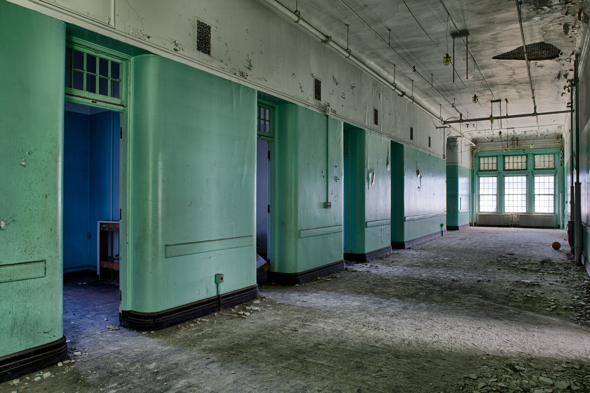 Hallway at Buffalo State Hospital