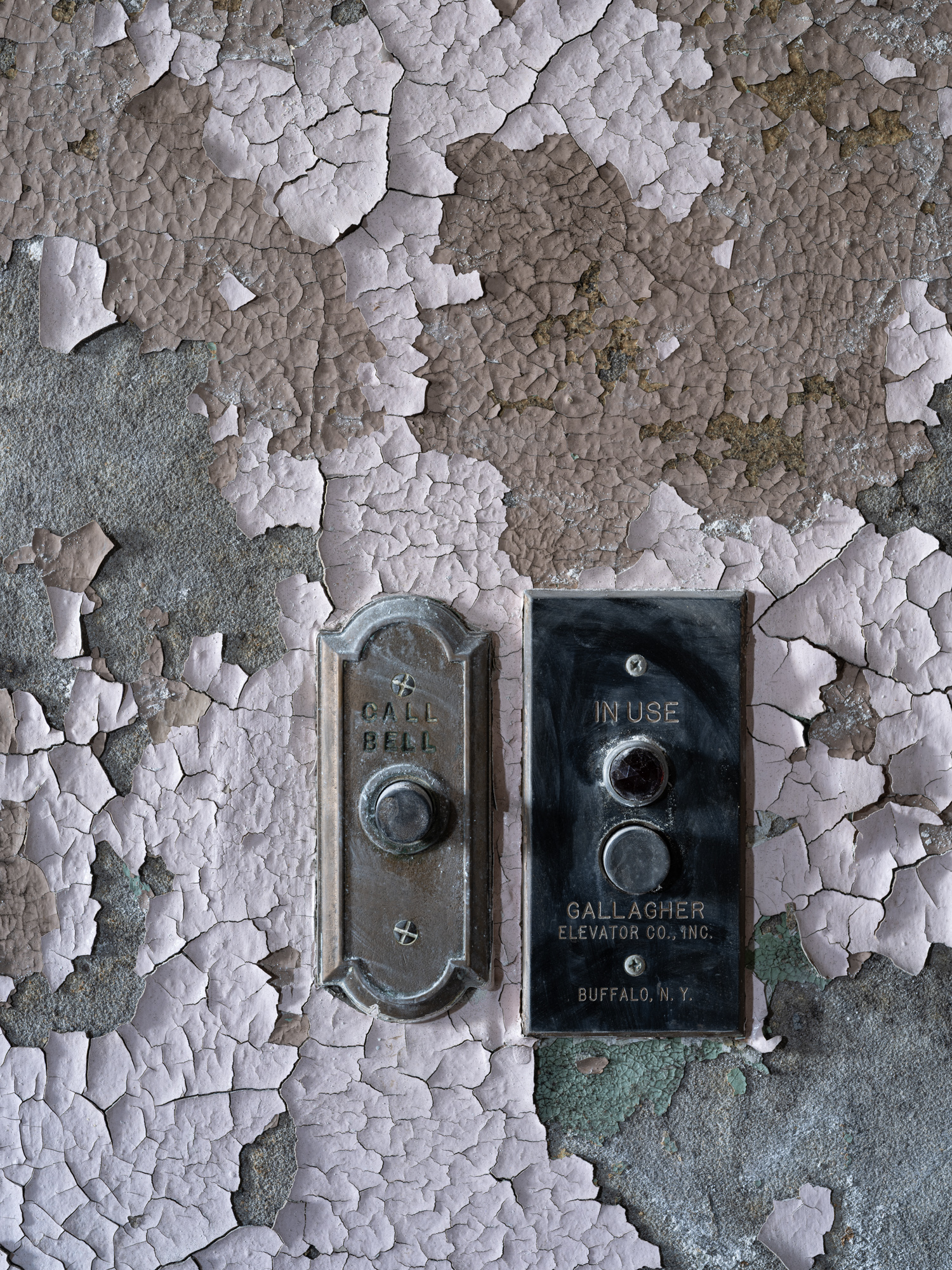 Button detail at Buffalo State Hospital