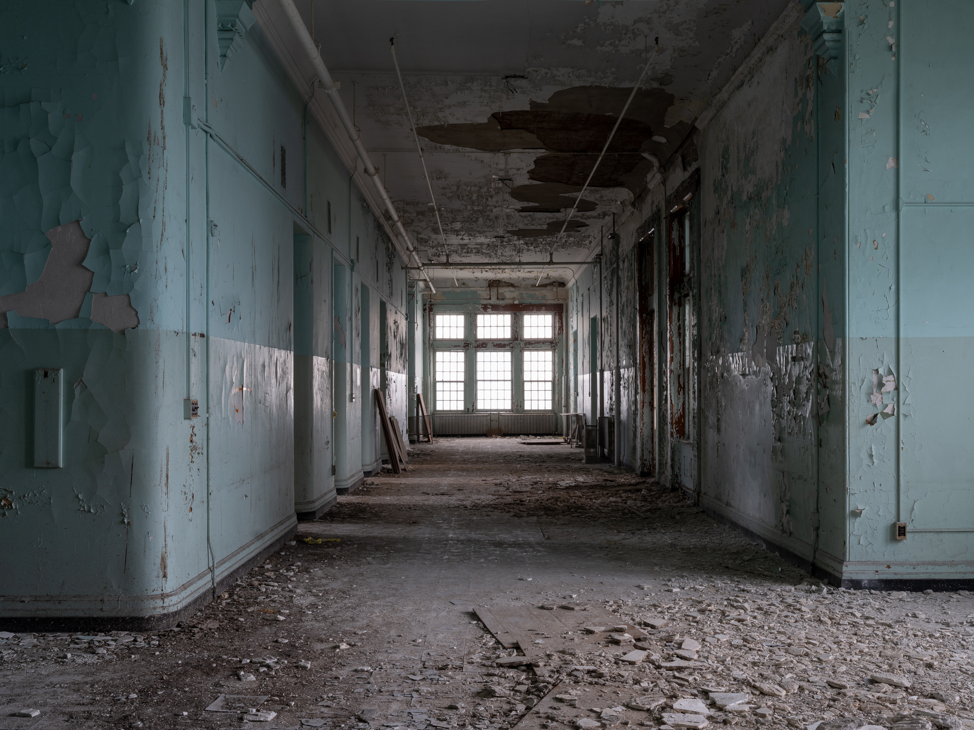Crumbling ward at Buffalo State Hospital