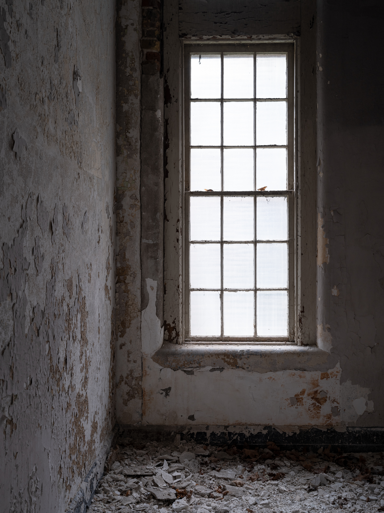 Window in patient room at Buffalo State Hospital