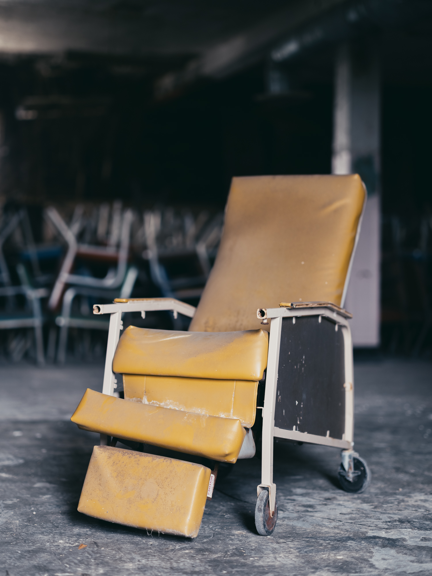 Padded chair at Buffalo State Hospital