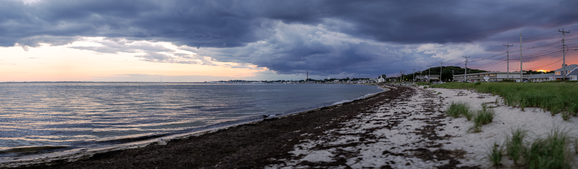 Panoramic photograph of Provincetown Massachusetts