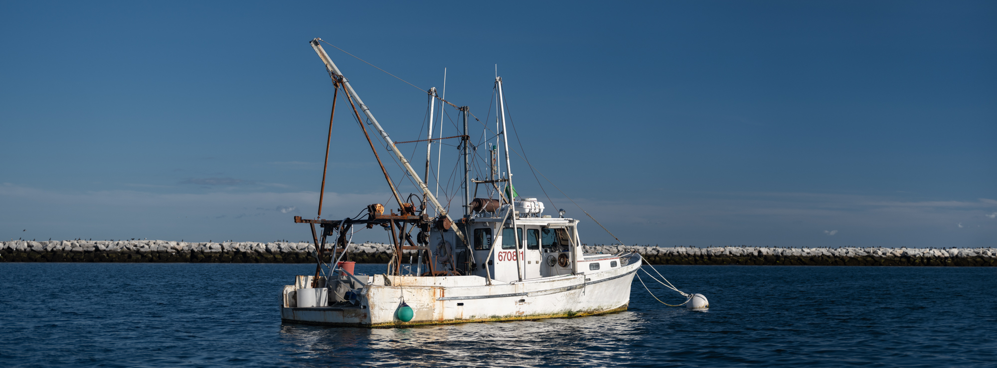 Fishing boat in Provincetown, Massachusetts Harbor.