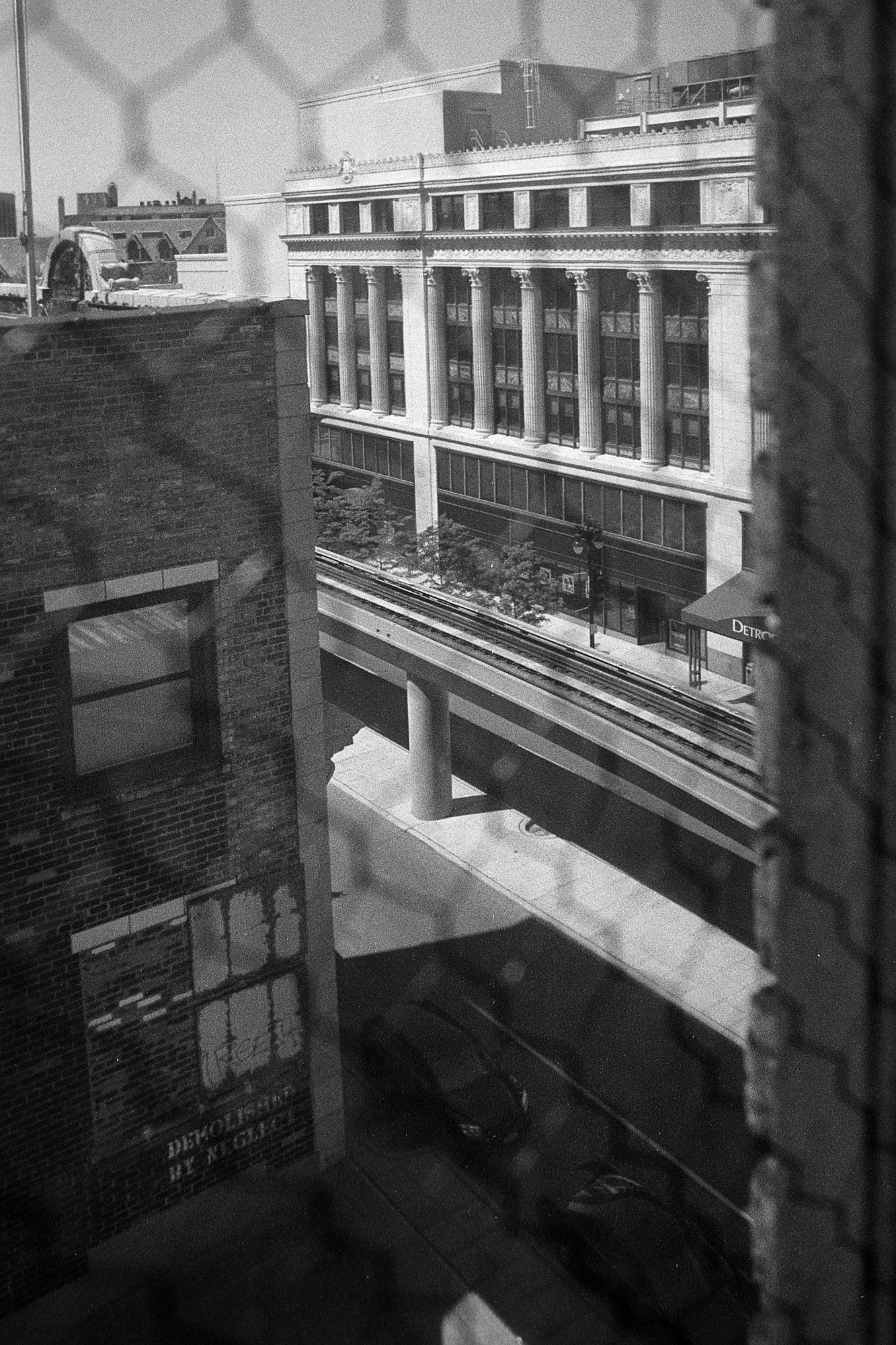 View from a window in the Wurlitzer building in Detroit, MI.